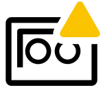 Tape Drive Outline Alerted SVG Icon